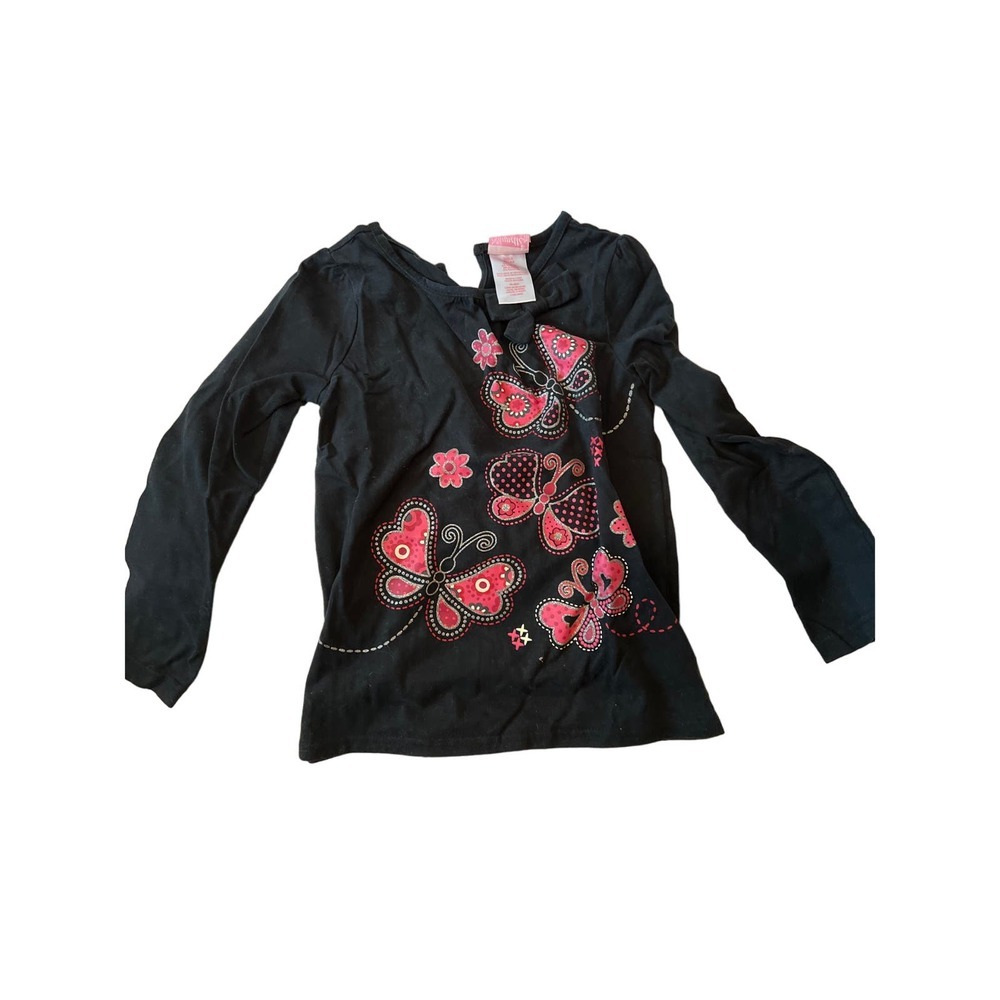 Nannette Long Sleeve Butterfly T Shirt Girls 6